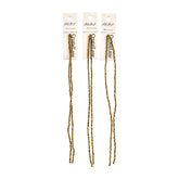 Crystal Lane Rondelle 2 Strand 7in (apx246pcs) 1.5x2.5mm Opaque Gold Iris